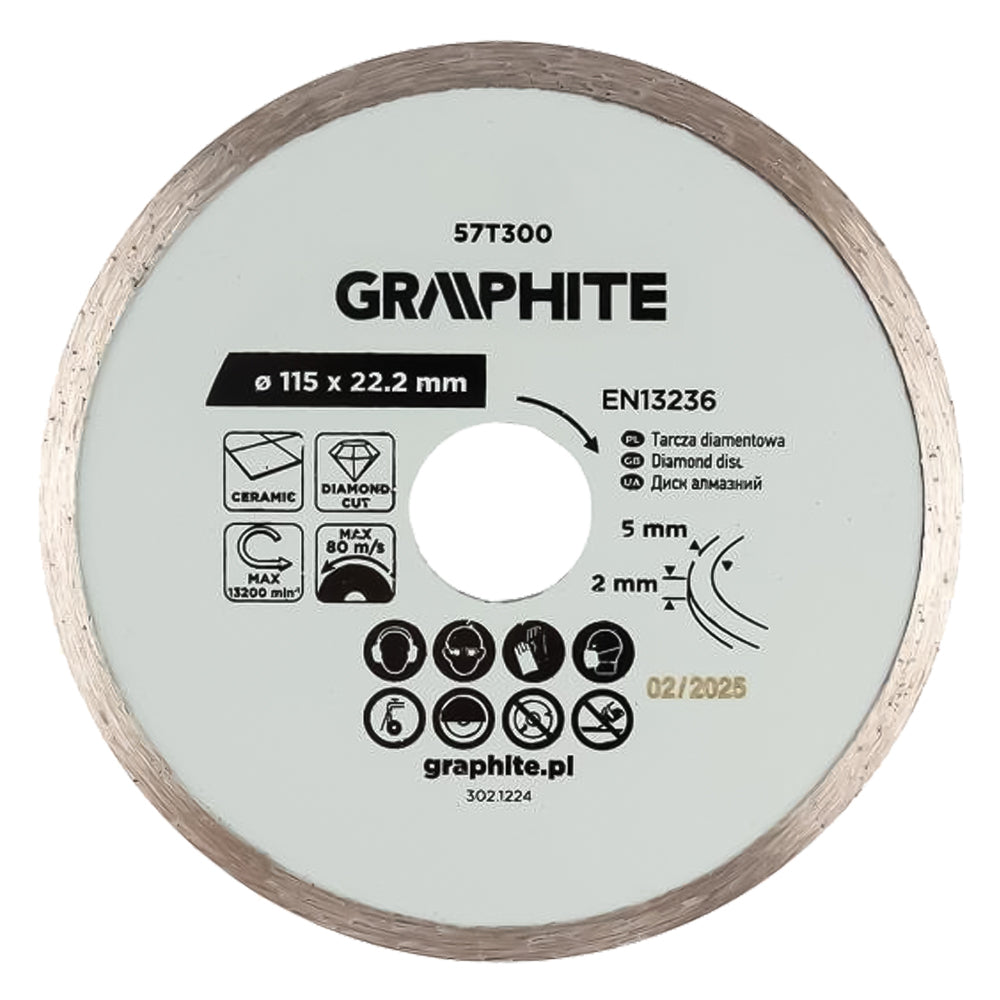 DISCO DIAMANTATO Ø 100 mm - foro 22,2 mm