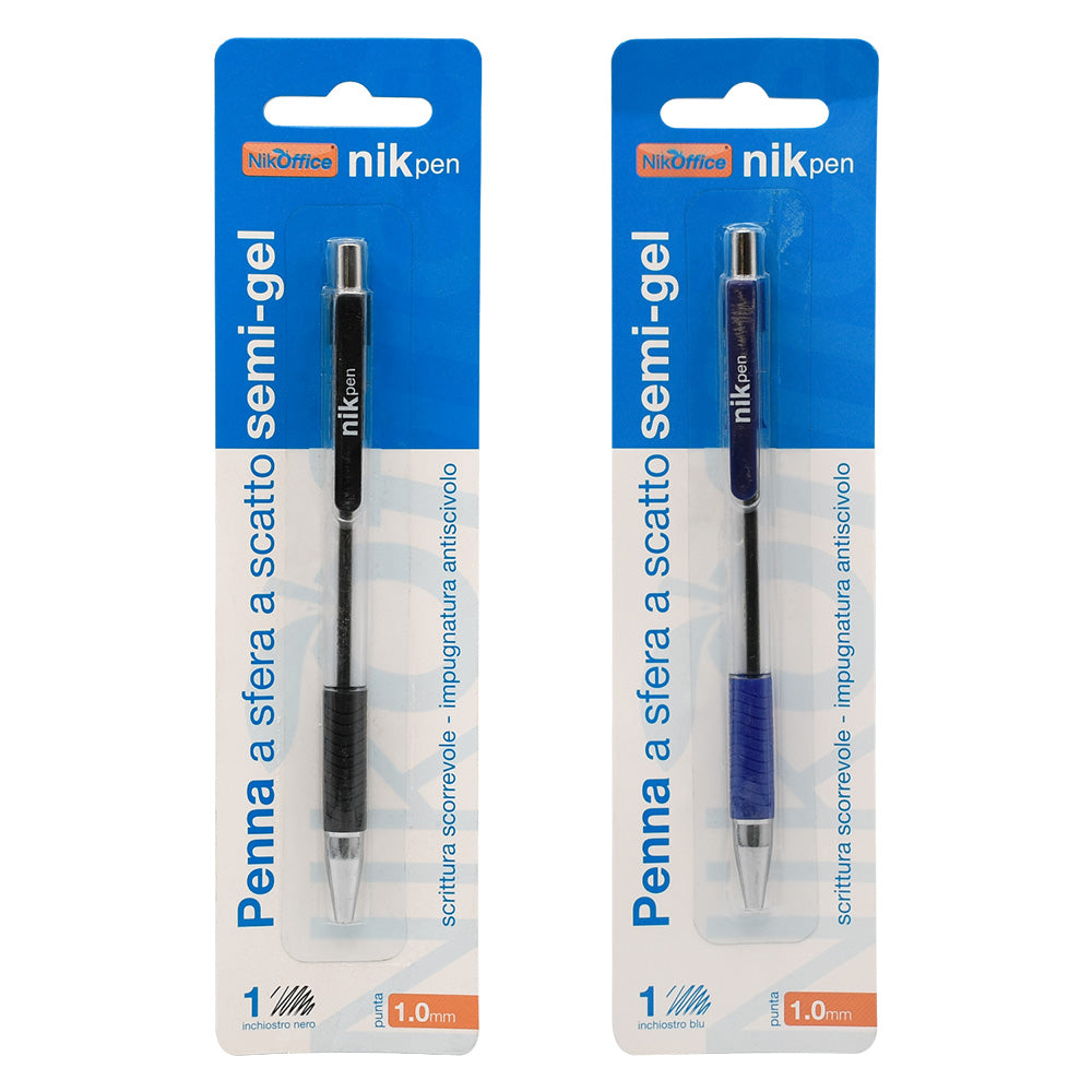 STYLO RÉTRACTABLE AVEC CLIP encre bleue