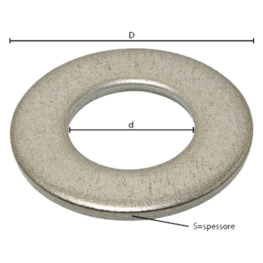 Unterlegscheibe, flach, DIN 125, M 4 - 0,9 x 9 x 4,5 mm