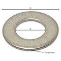 RONDELLE PLATE USUELLES M 20 - 3,3 x 37 x 21 mm
