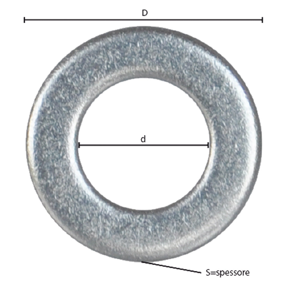 RONDELLE PLATE INOX A2 M 5 - 1,0 x 10 x 5,3 mm